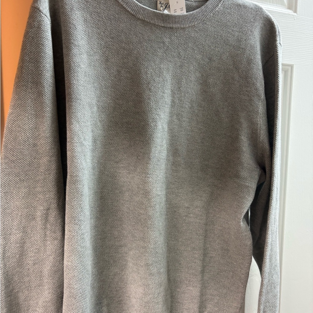J. Crew Heather Gray Knit Sweater